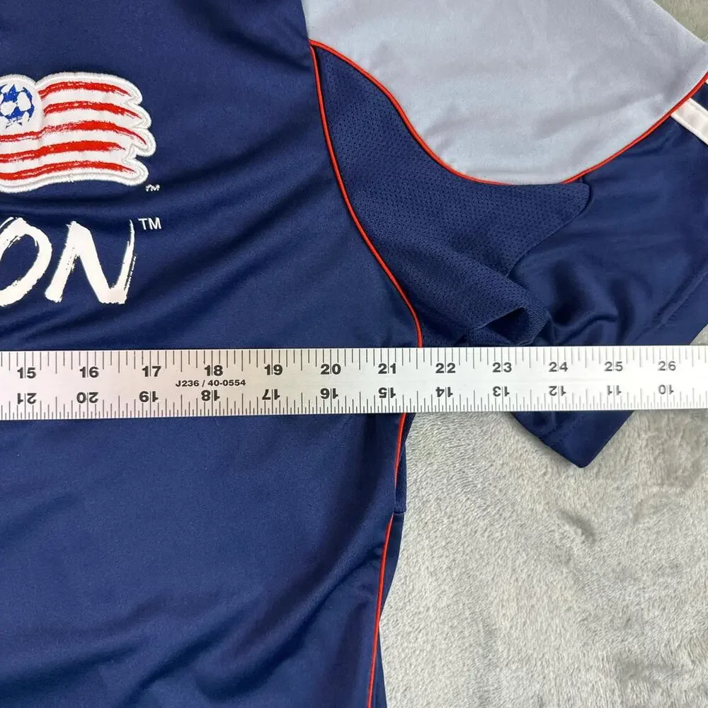 Y2K Adidas MLS 2010-2011 Blue New England Revolution Soccer Jersey Size L - Picture 7 of 8